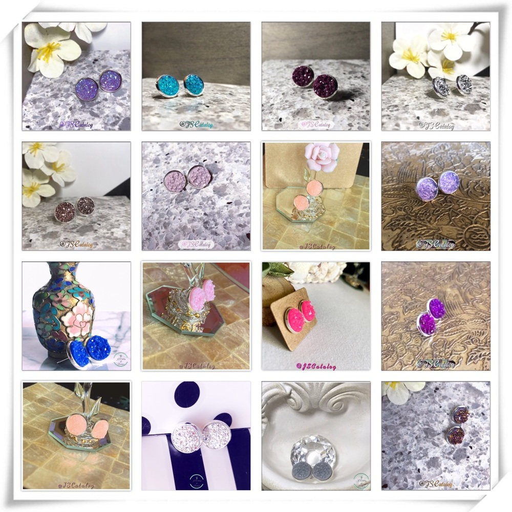 🎁 10 PAIRS HANDMADE DRUZY EARRINGS MYSTERY BOX🎁